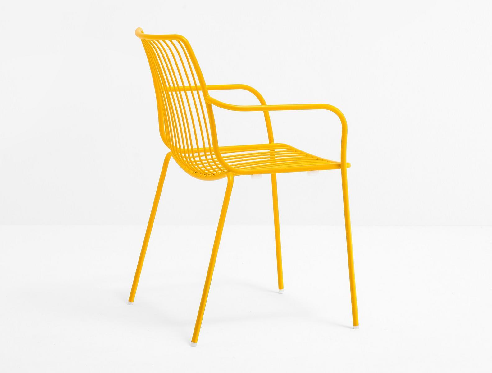 NOLITA 3656 Metal garden chair with armrests