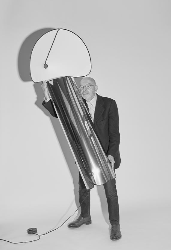 CHIARA LED steel floor lamp with dimmer