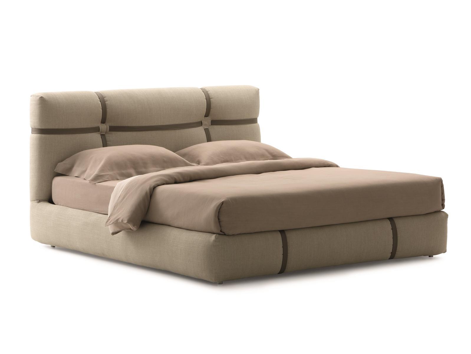 NEW BOND Upholstered leather double bed