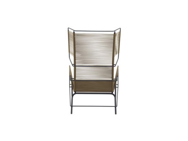 FIFTY Garden armchair with footstool