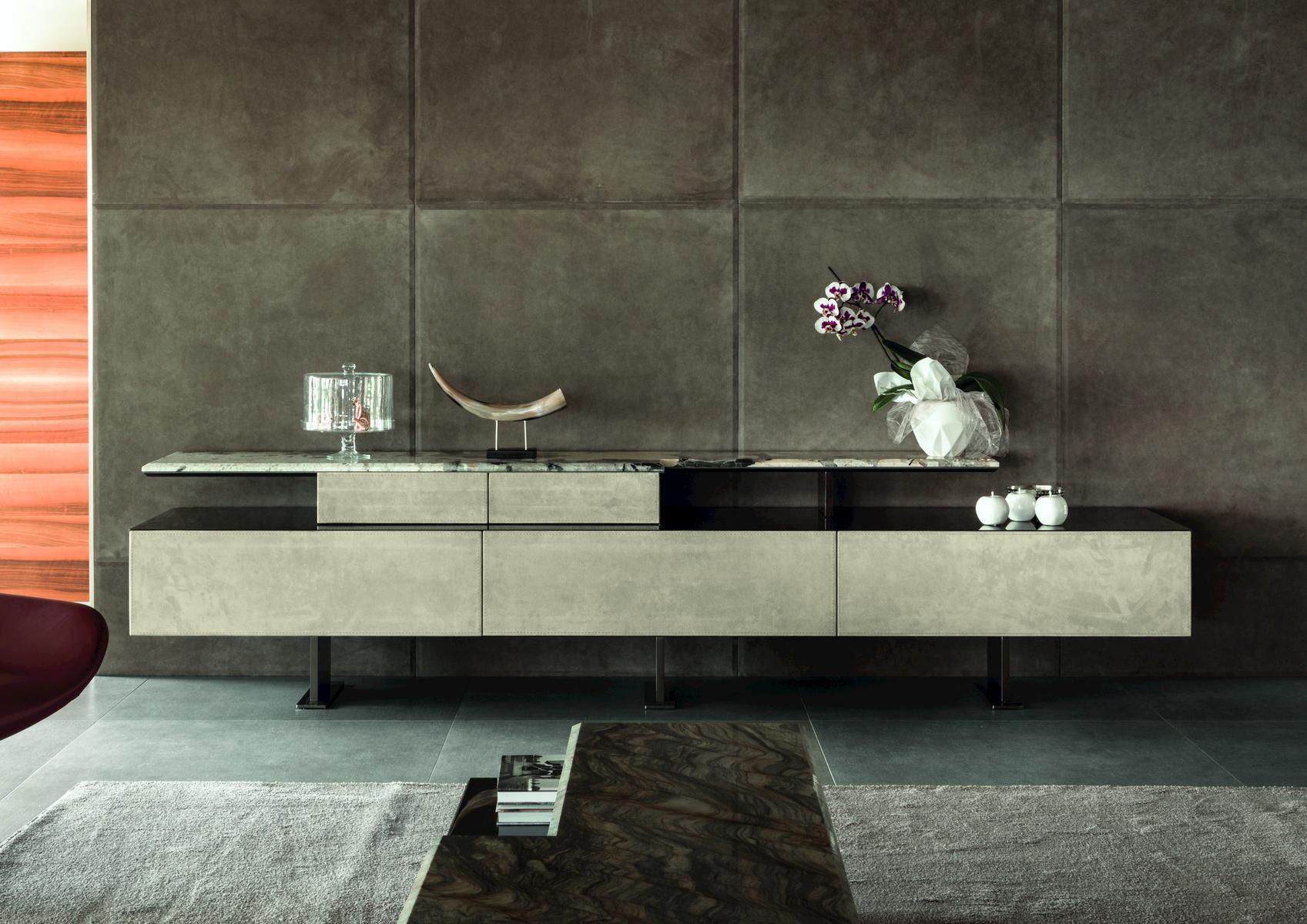 NEPTUNE Modular metal sideboard with drawers