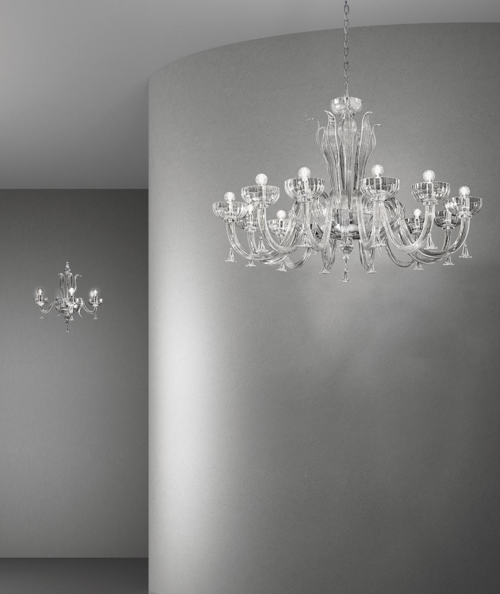FOSCARI Glass chandelier