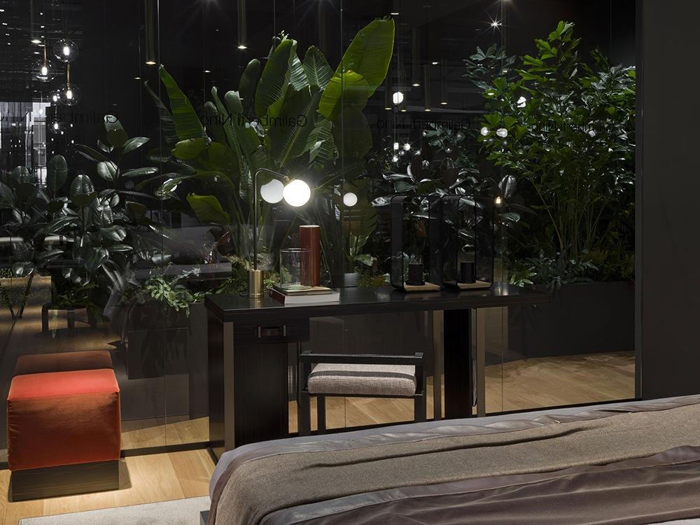 KOBE Rectangular wood writing desk with drawers