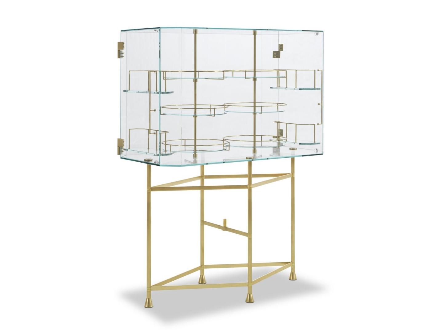 FLOAT Glass bar cabinet