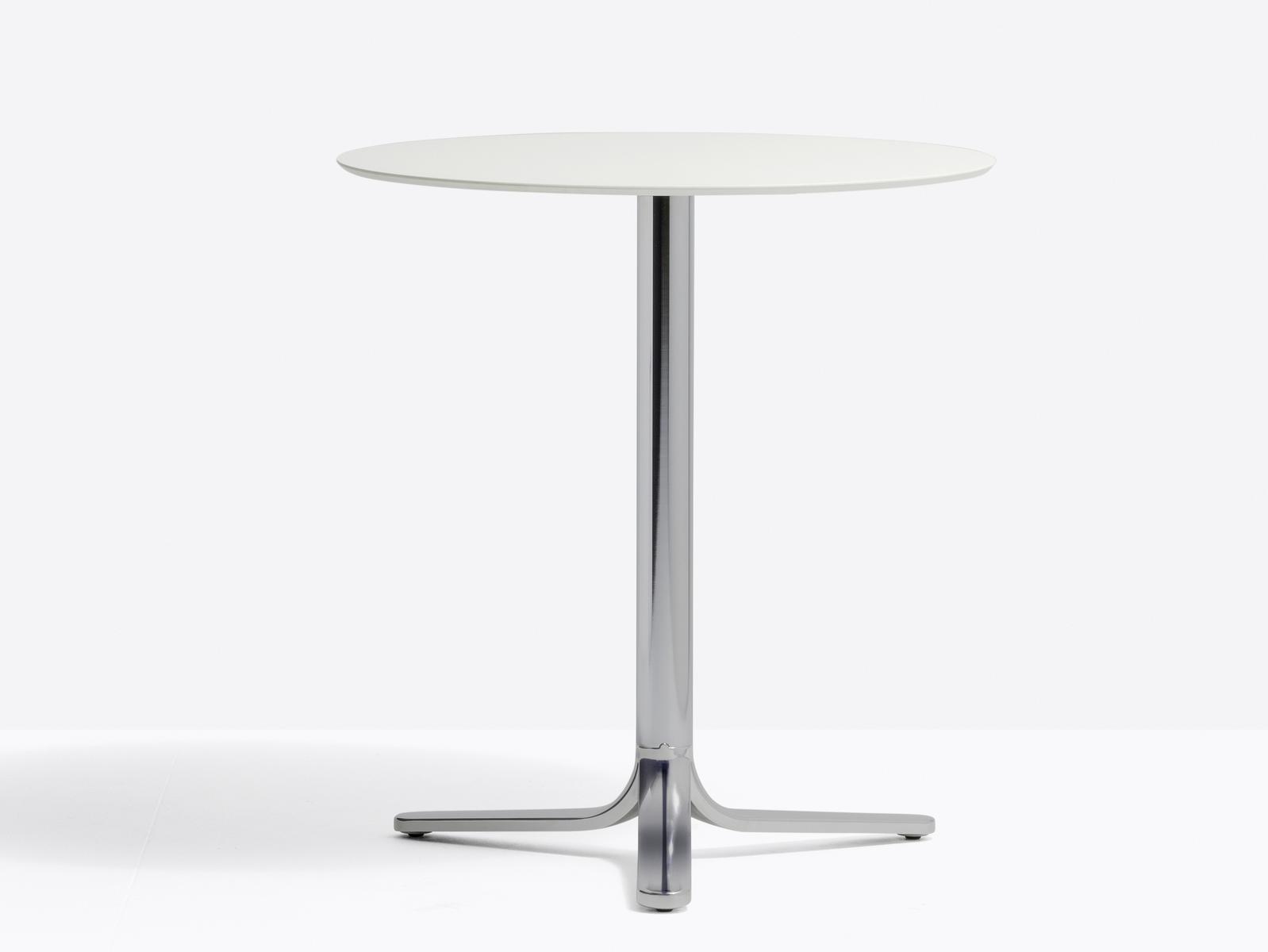 FLUXO 5460 Aluminium high table with 3-star base