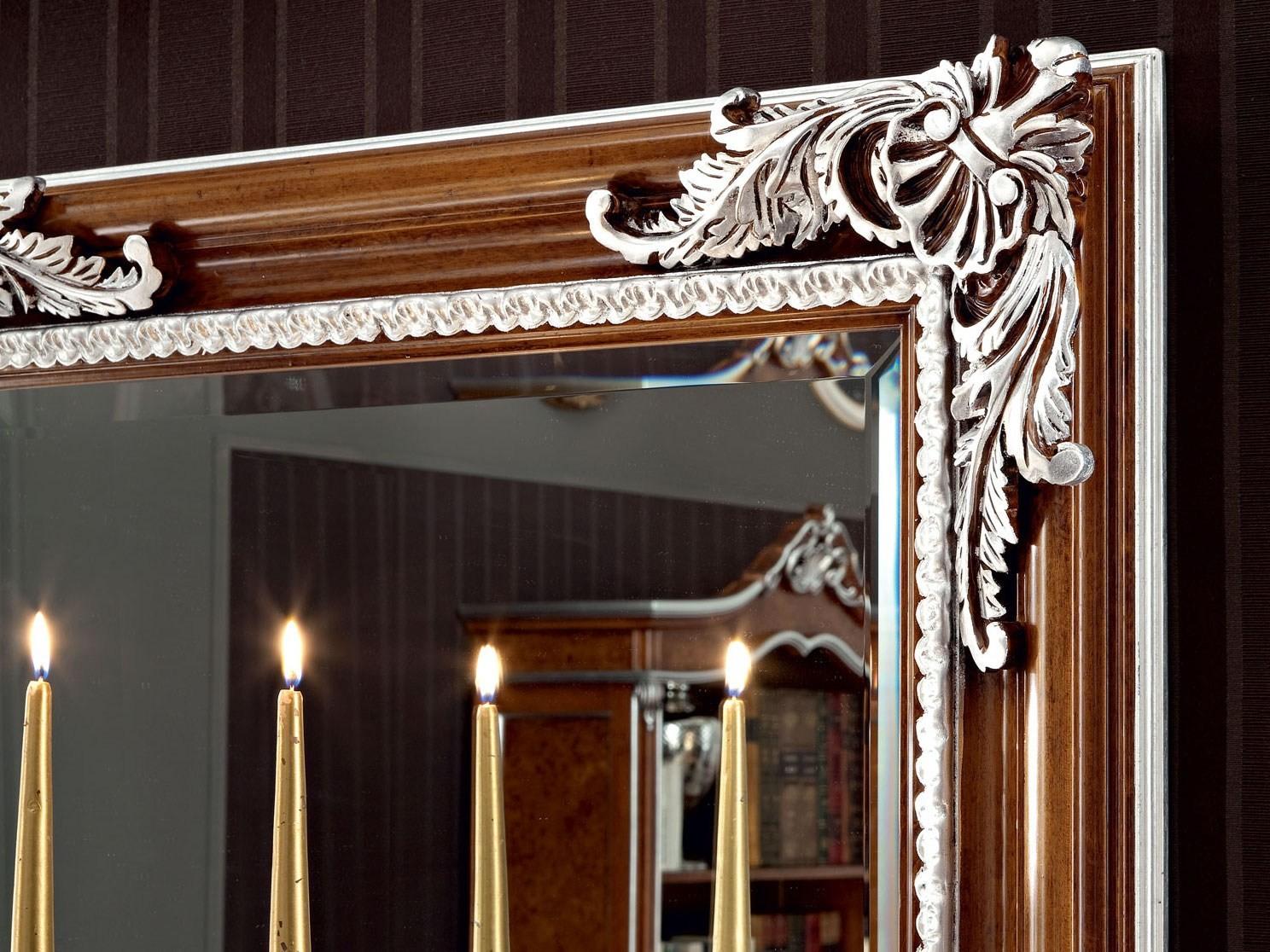 12643 Rectangular wall-mounted framed mirror