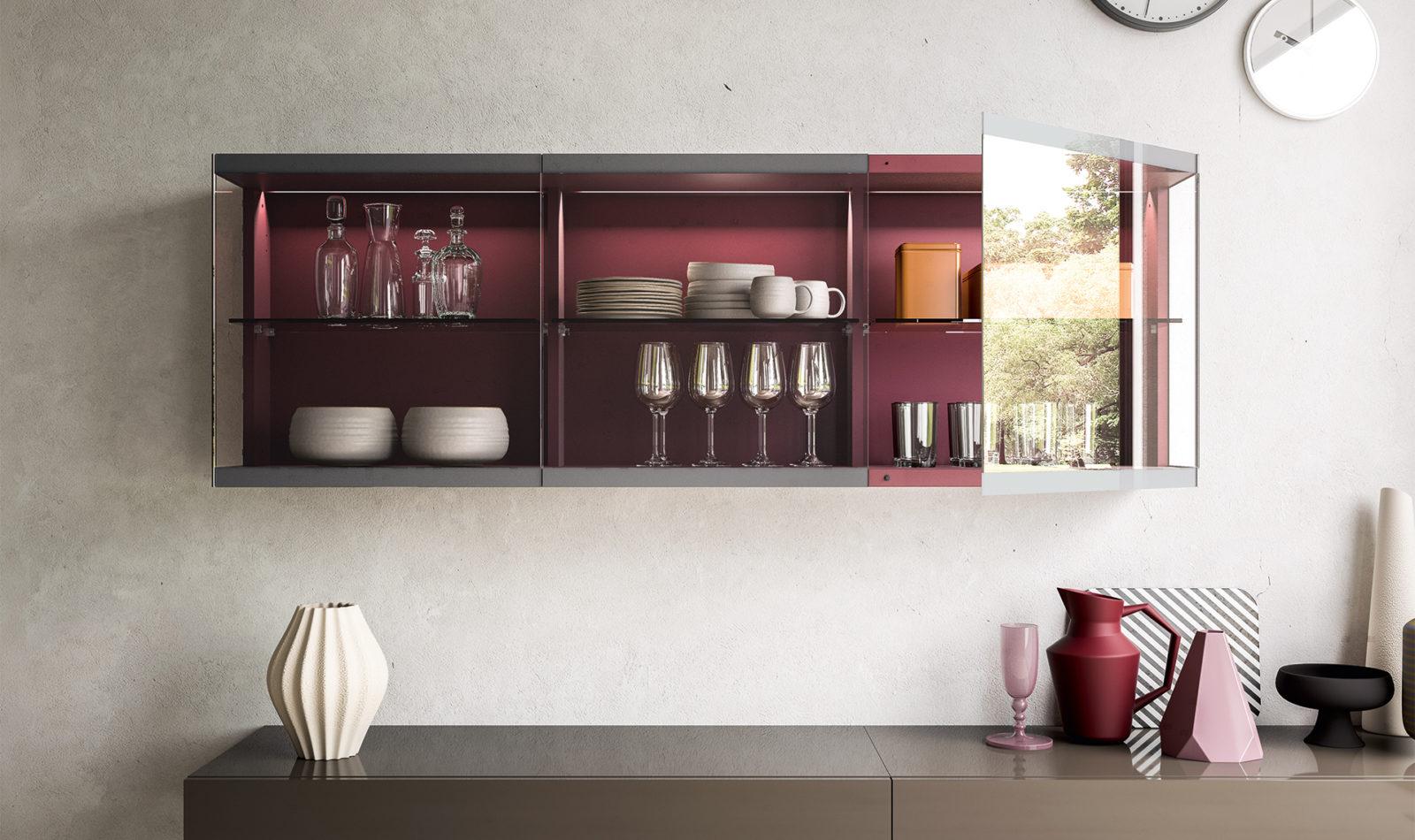 DAY COLLECTION Modular lacquered storage wall
