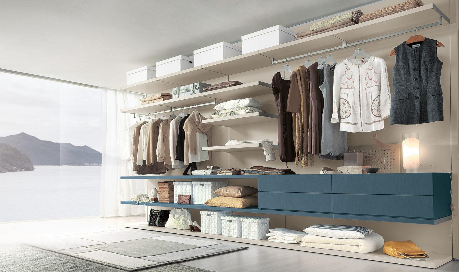 STORE Corner melamine walk-in closet