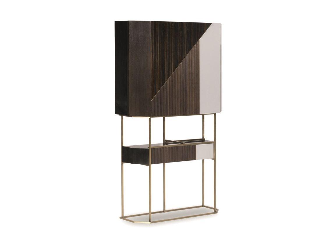 WIREFRAME Wooden bar cabinet