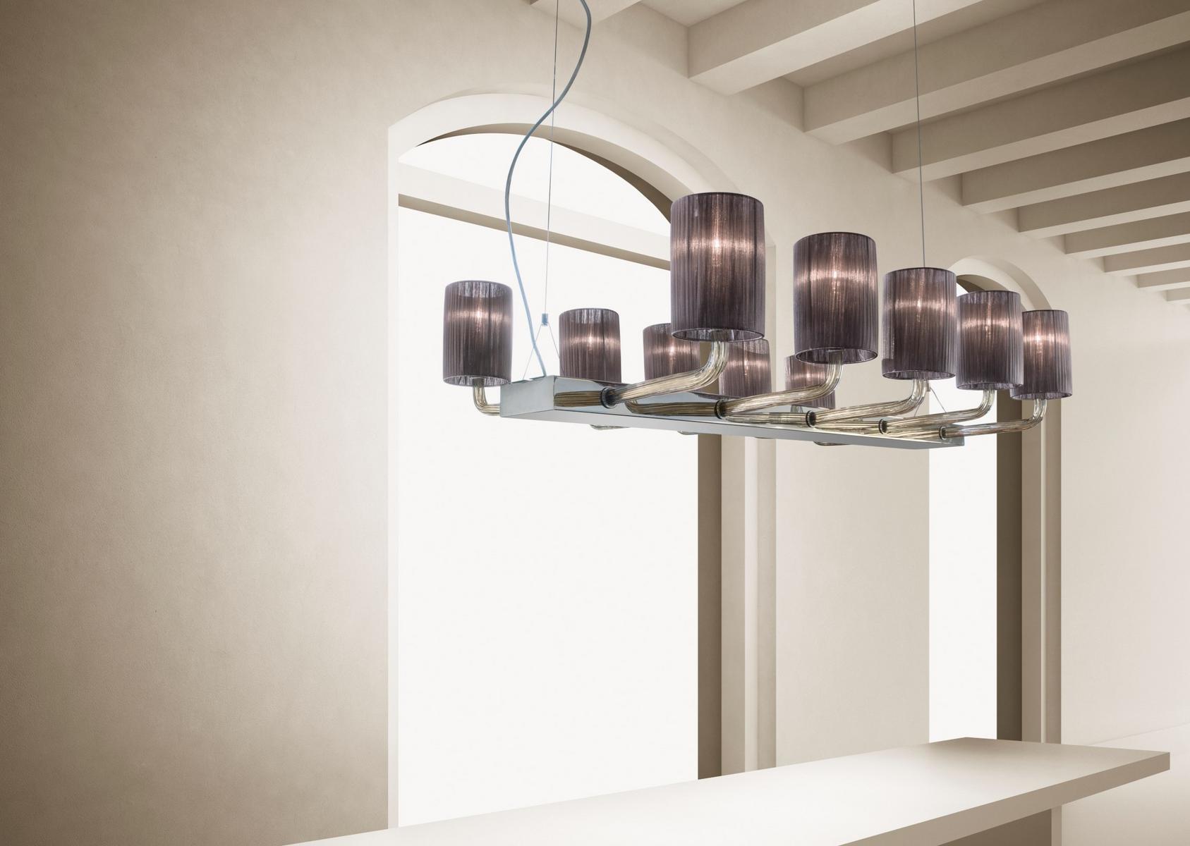 CAN CAN Glass chandelier