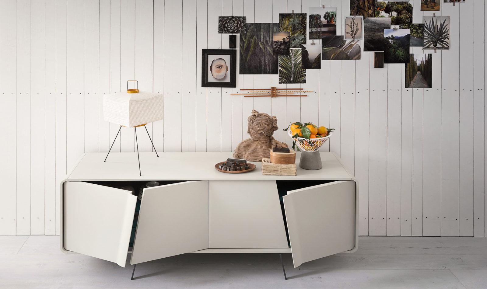 MUSA Modular veneer sideboard with doors