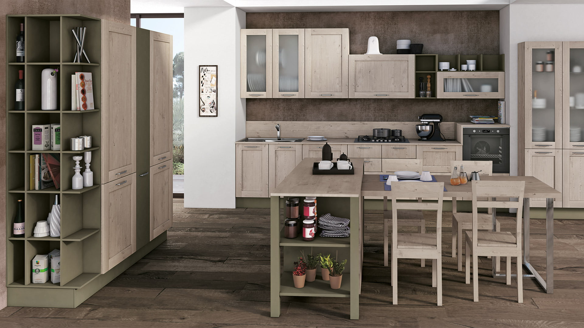 KYRA FRAME Lacquered kitchen
