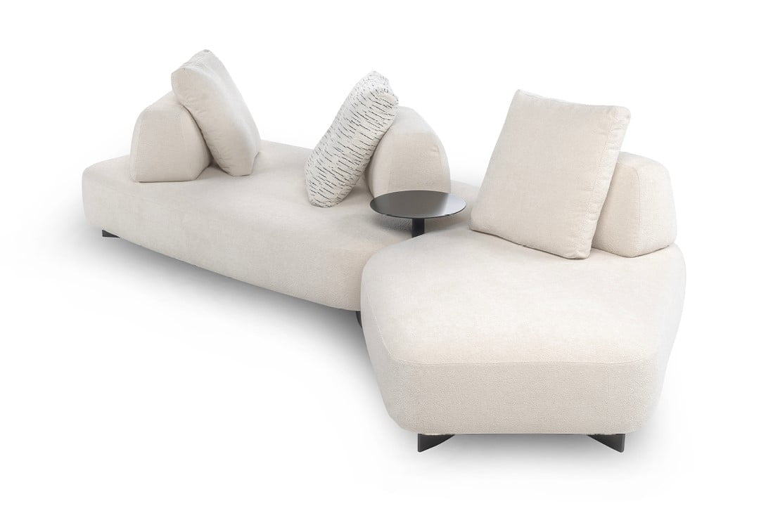 CREMINO Modular sofa with moveable backrests and versatile configurations, providing flexible comfort and Italian-inspired design aesthetics for innovative living spaces.