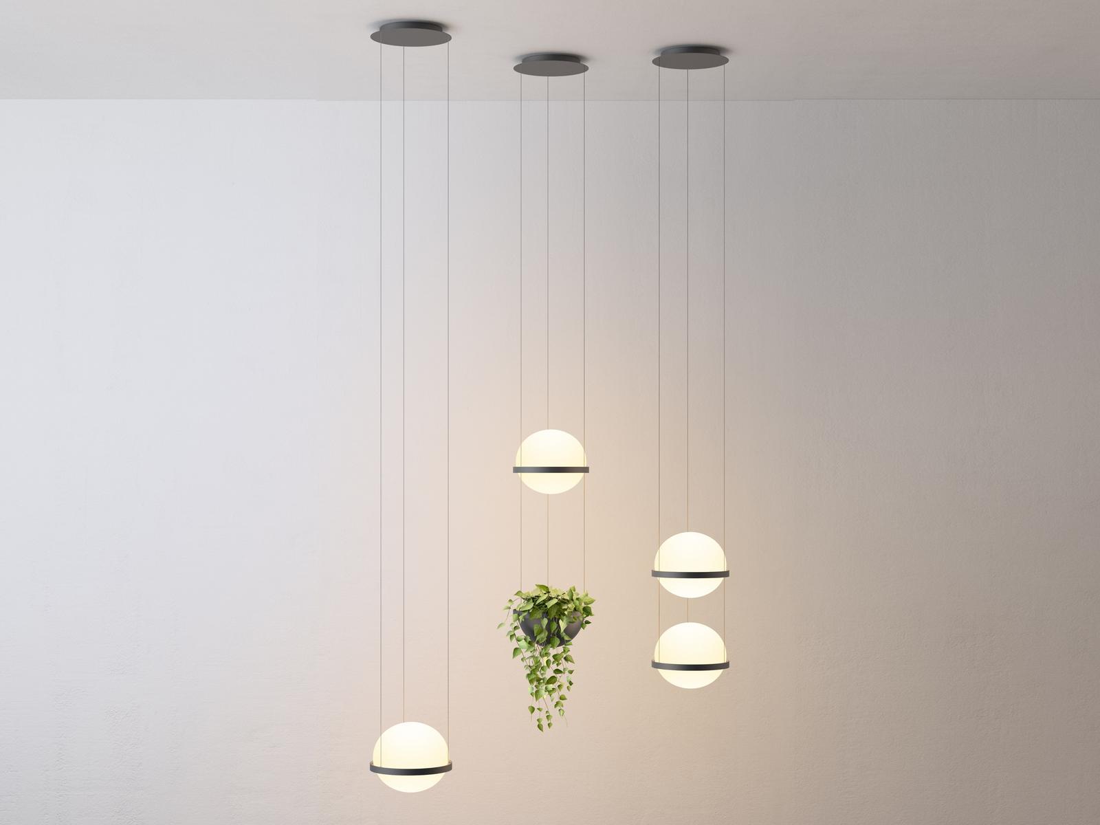 PALMA LED blown glass pendant lamp