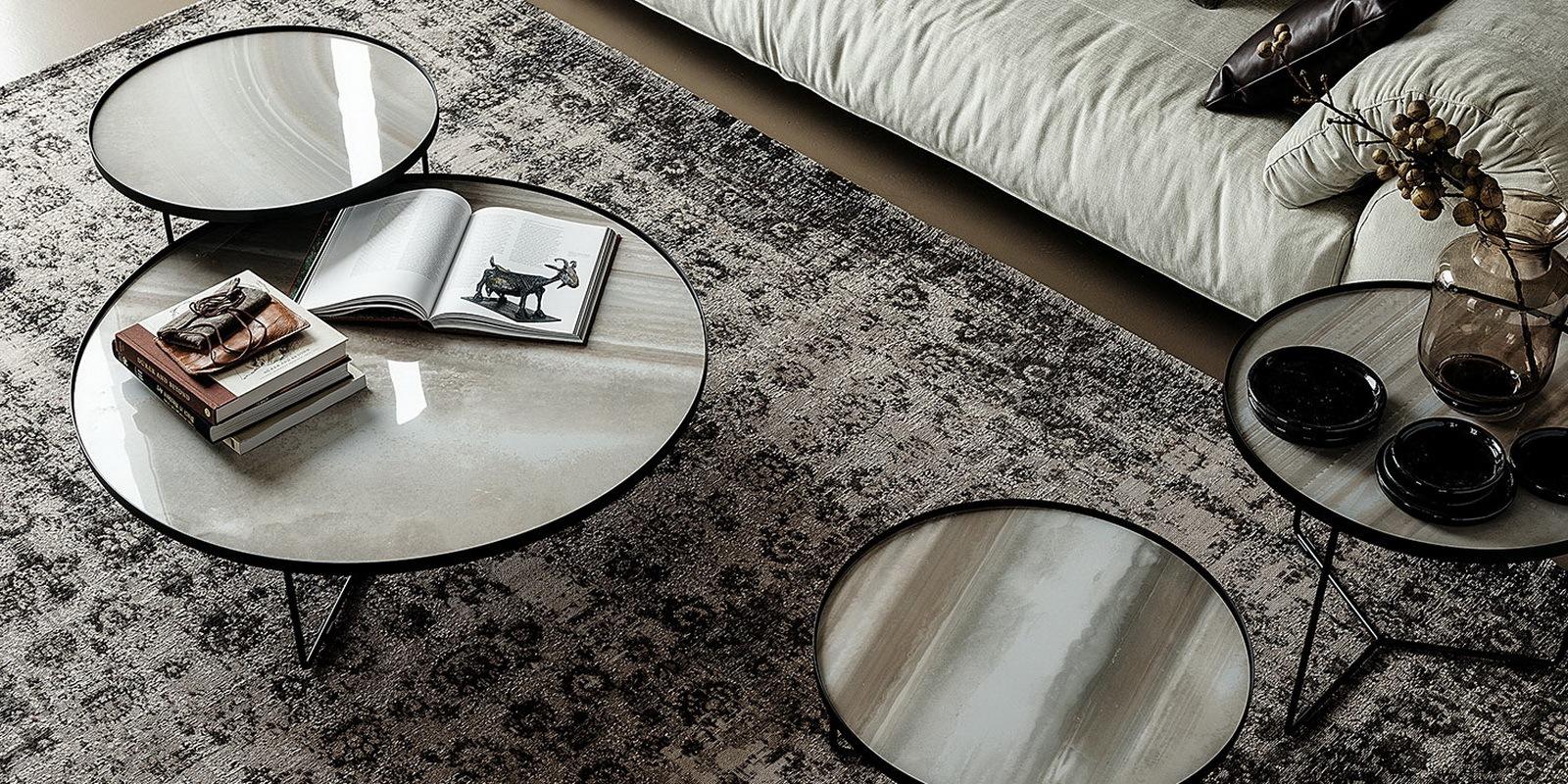 BILLY KERAMIK Round ceramic coffee table