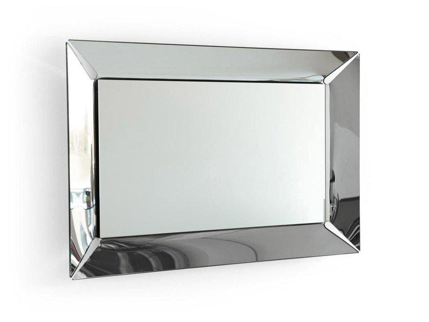 PLEASURE Rectangular wall-mounted mirror