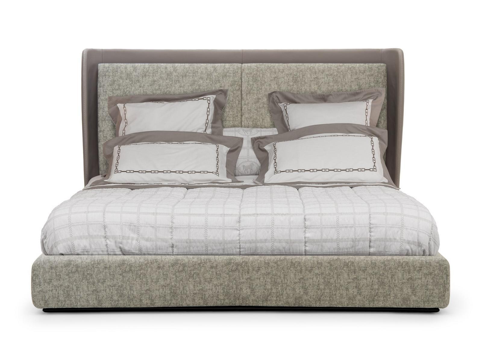 LOUISIANA Upholstered fabric double bed