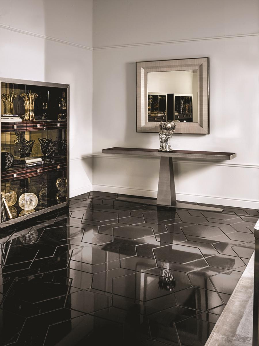 ADONE Square leather mirror