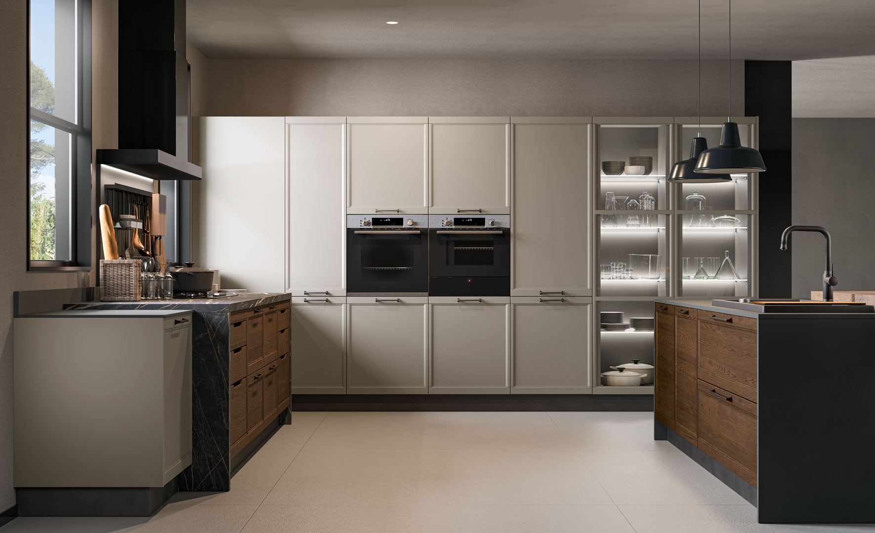 FLAVOUR Lacquered kitchen