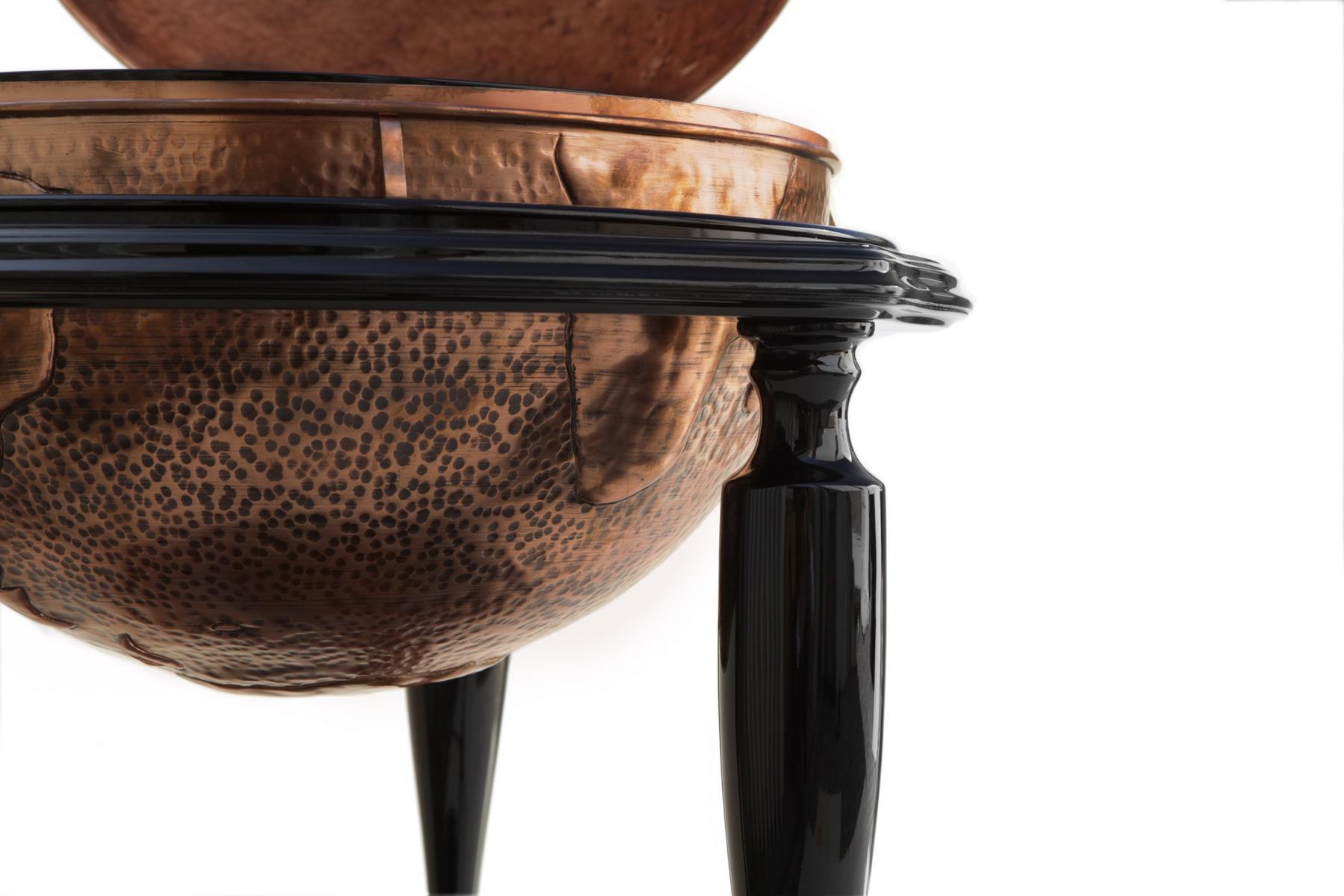 EQUATOR GLOBE Copper bar cabinet