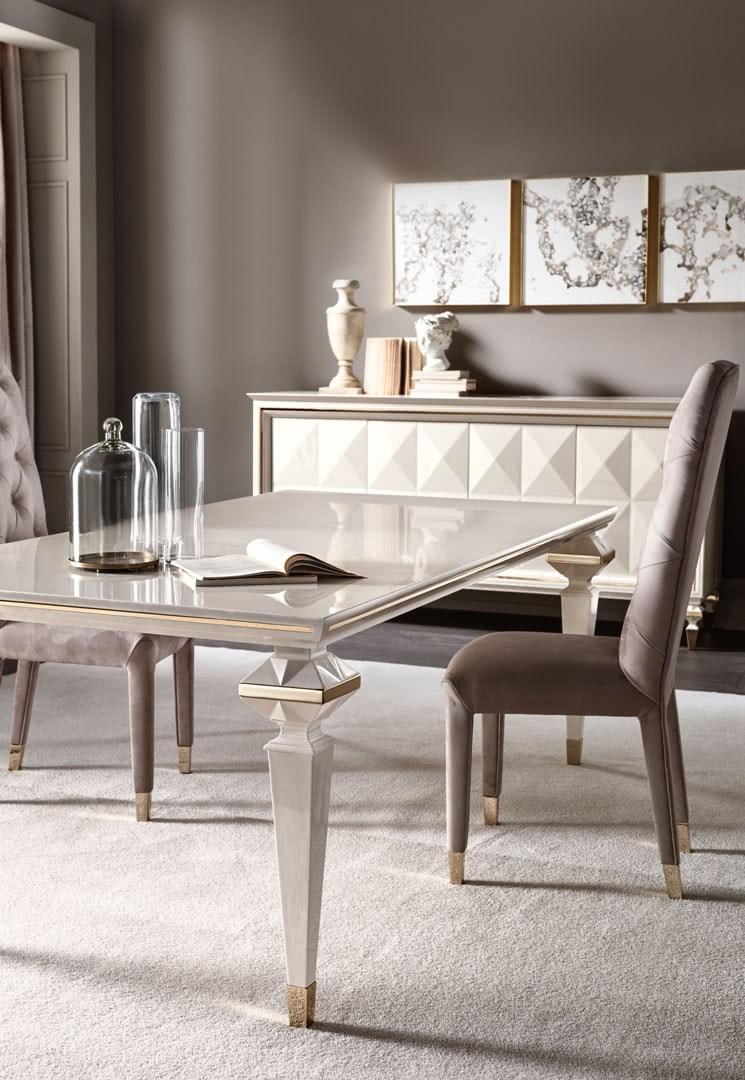 DIAMANTE Rectangular wooden table