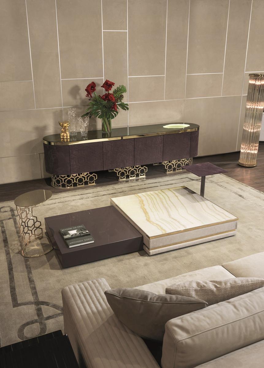 VICKY Stone sideboard with doors