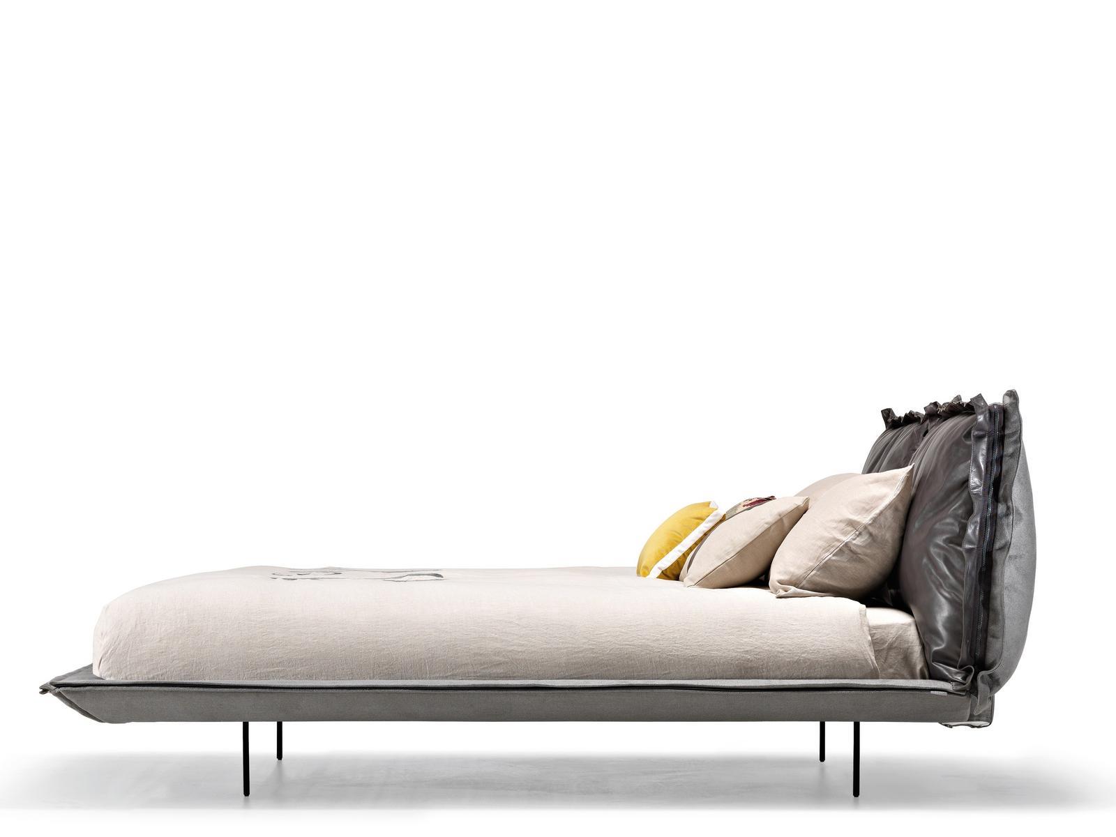 AUTO-REVERSE DREAM Double bed with upholstered headboard