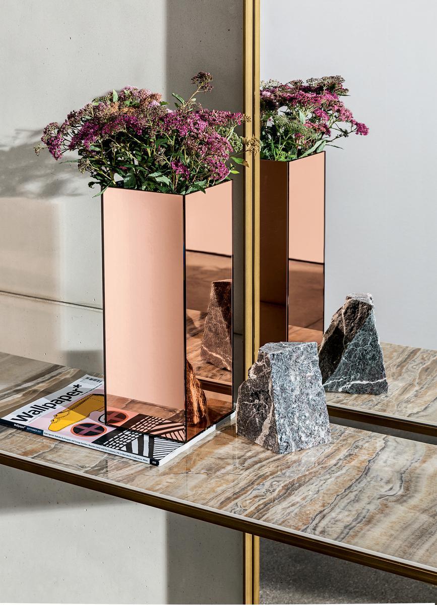 QUADRO Rectangular ceramic console table