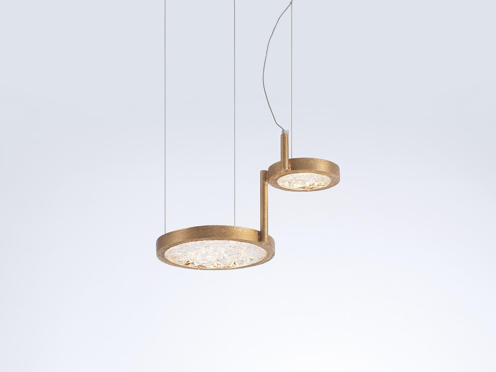 LUNA CT3407 LED handmade bronze pendant lamp