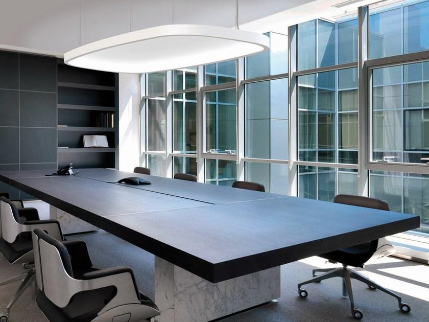 SOFT SQUARE LIGHT + ACOUSTIC LED RGB aluminium pendant lamp