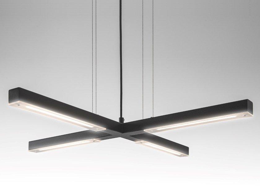 ARTYS CROSS LED direct light metal pendant lamp