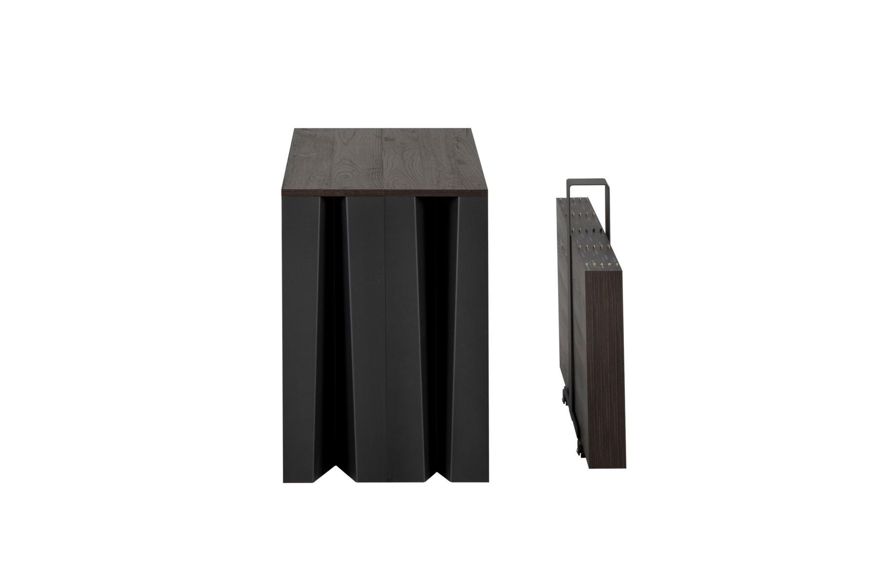 LEAF Extending rectangular oak console table