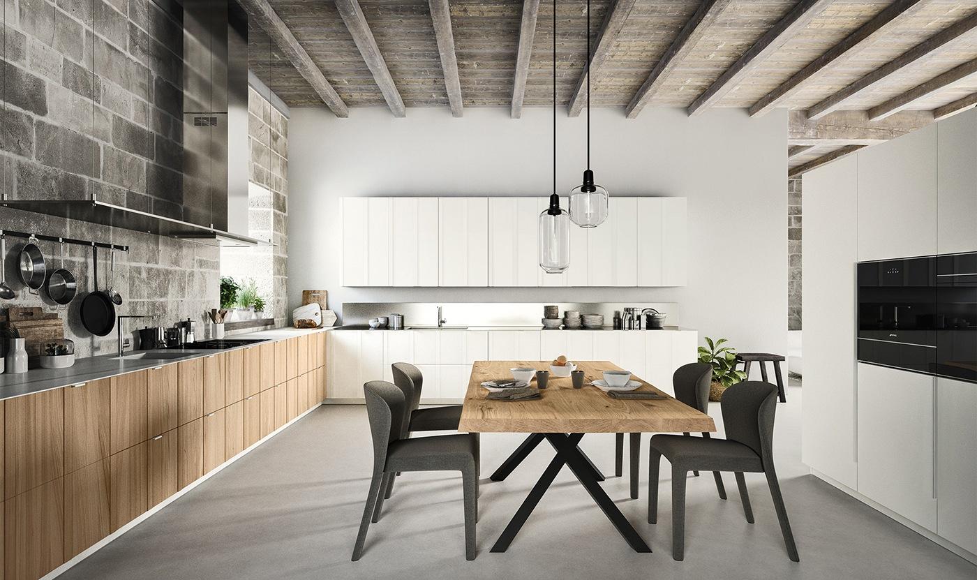 MAGGIORANA Lacquered kitchen