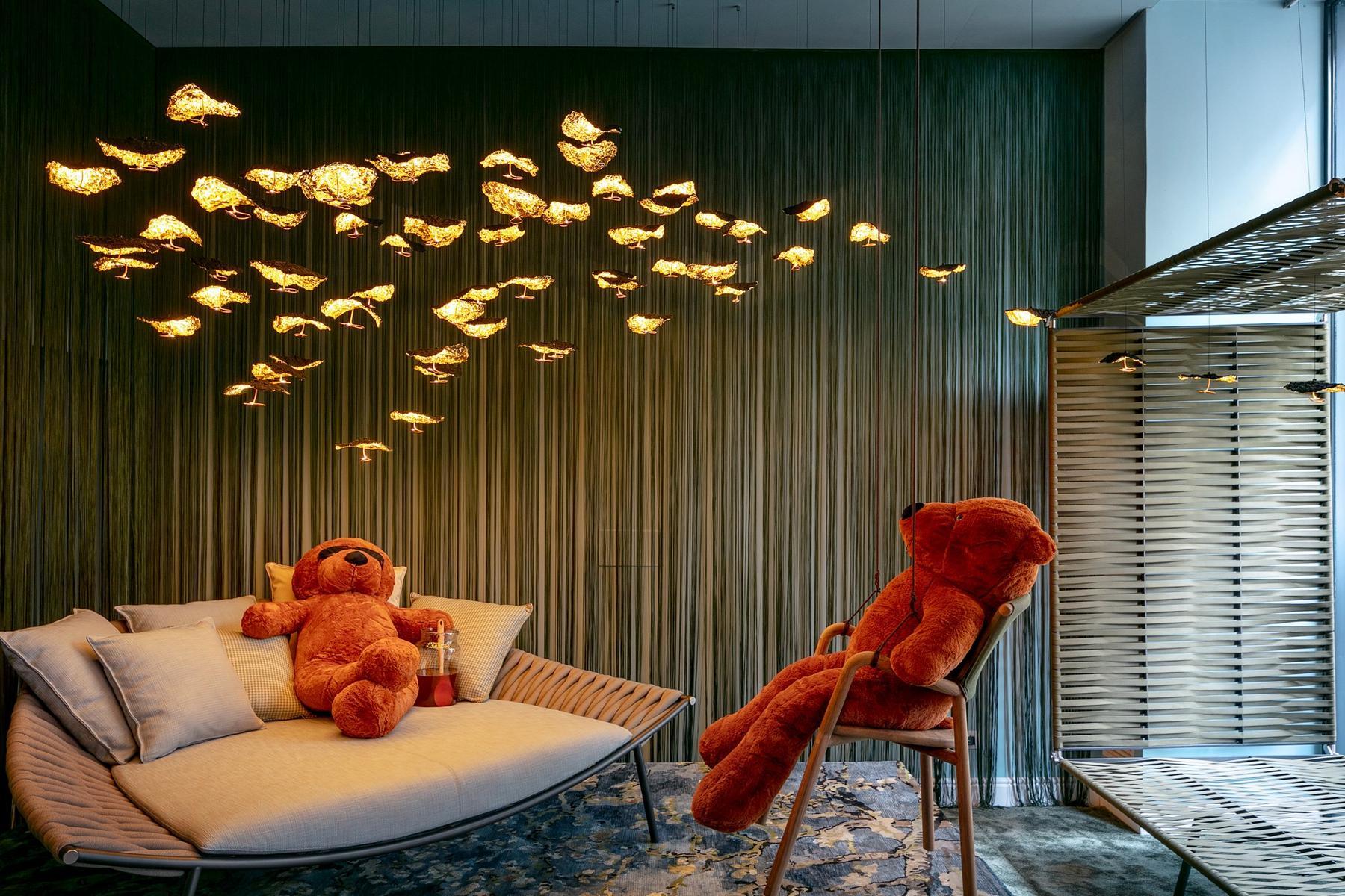 GOLD MOON CHANDELIER LED pendant lamp