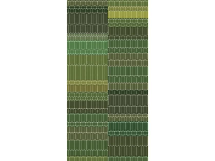 ZIGZAG Rectangular striped fabric rug
