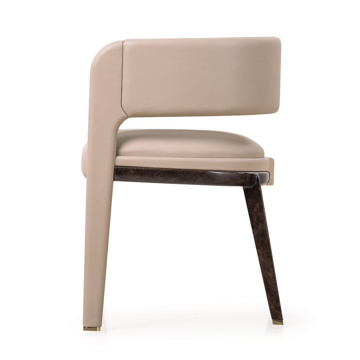 ECLIPSE Leather easy chair with armrests