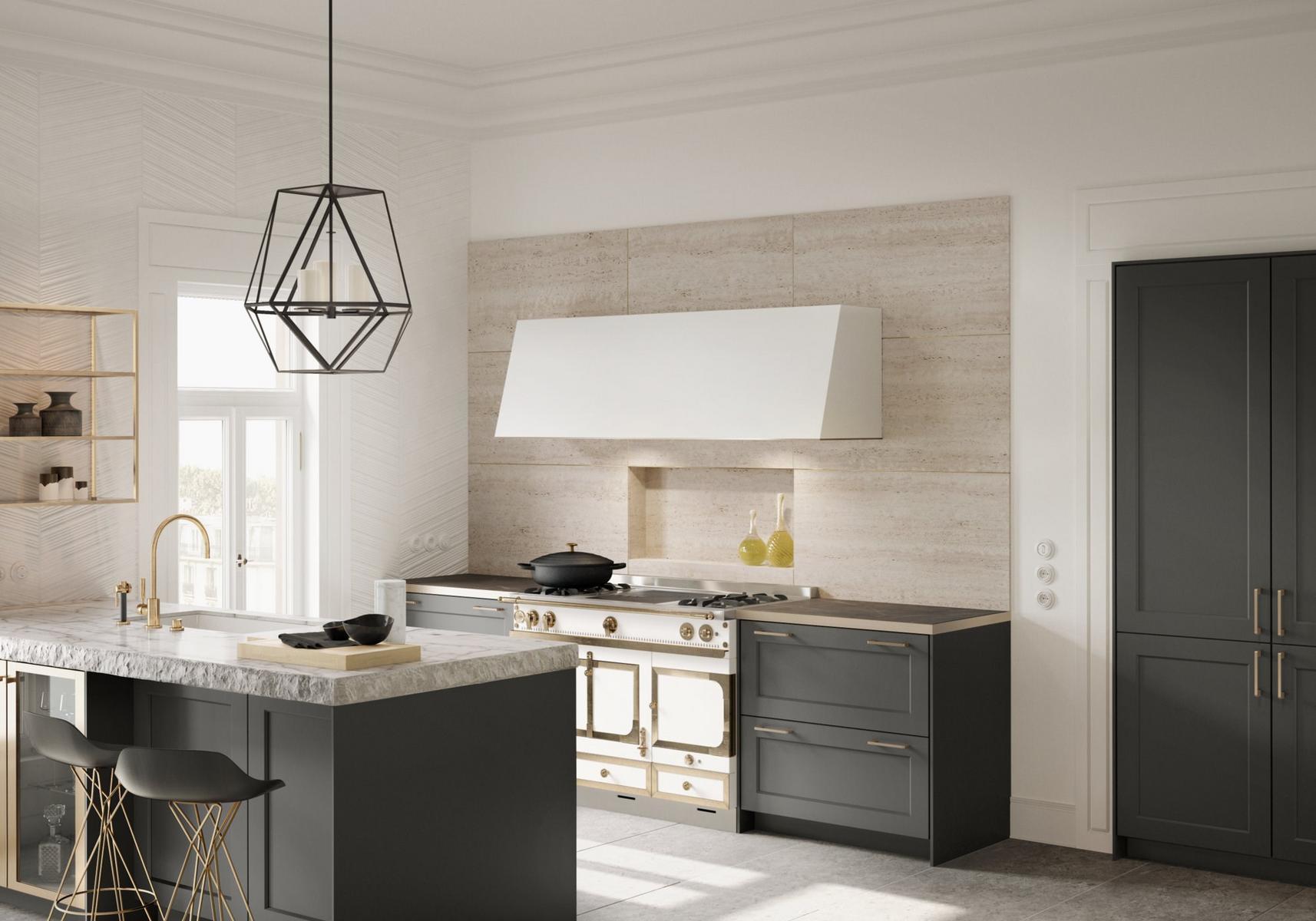 CLASSIC - SE 2002 RF Steel and wood kitchen