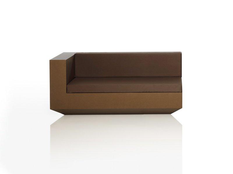 VELA L Corner polyethylene garden sofa