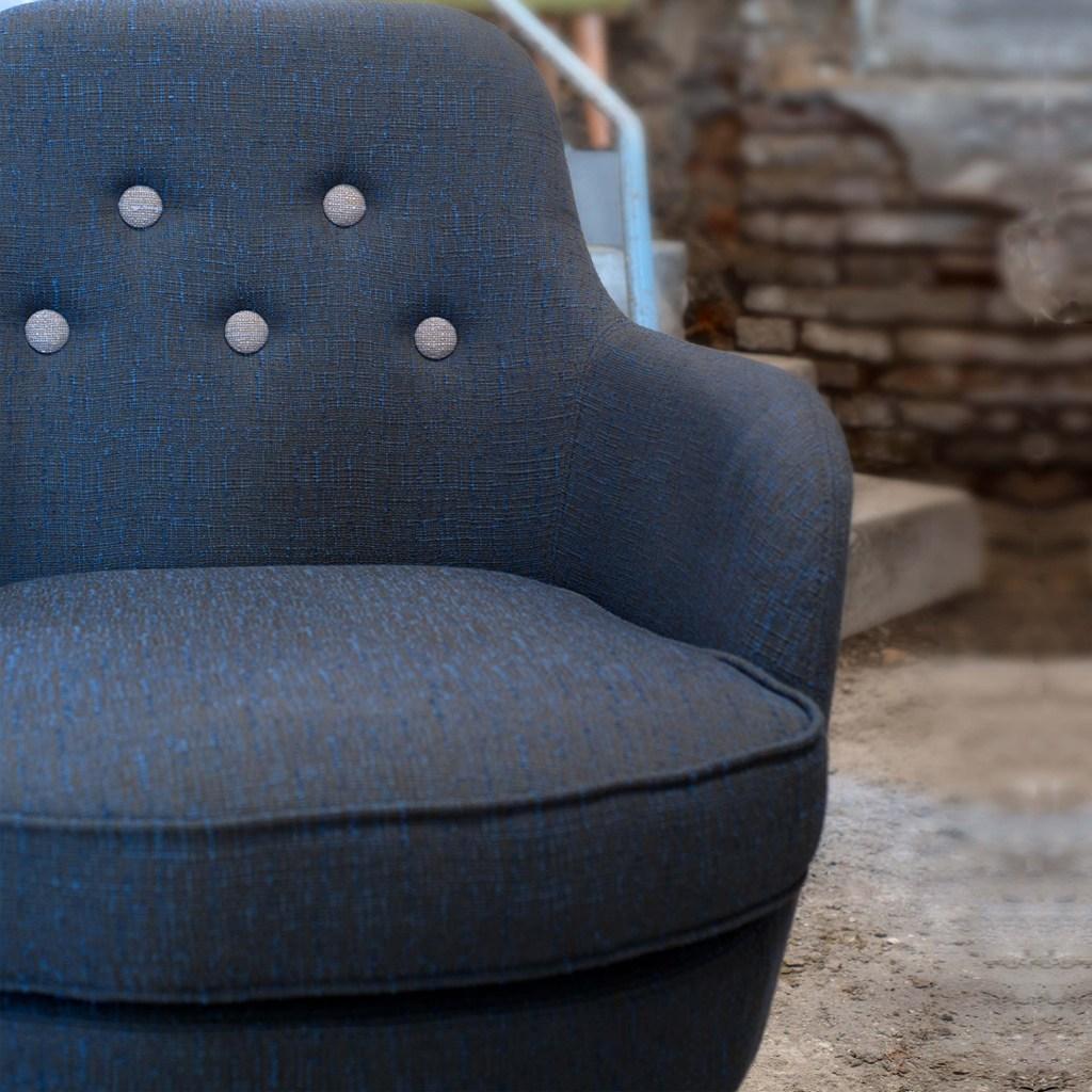 CORNELL LARGE Upholstered fabric armchair