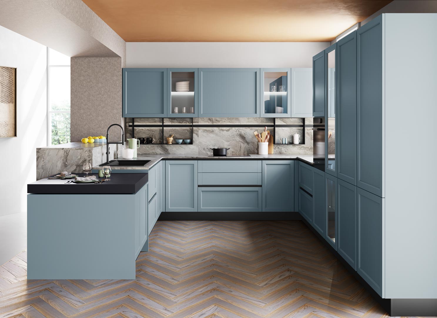 CONTEMPO Lacquered kitchen