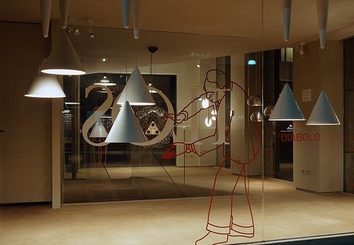 DIABOLO LED adjustable aluminium pendant lamp