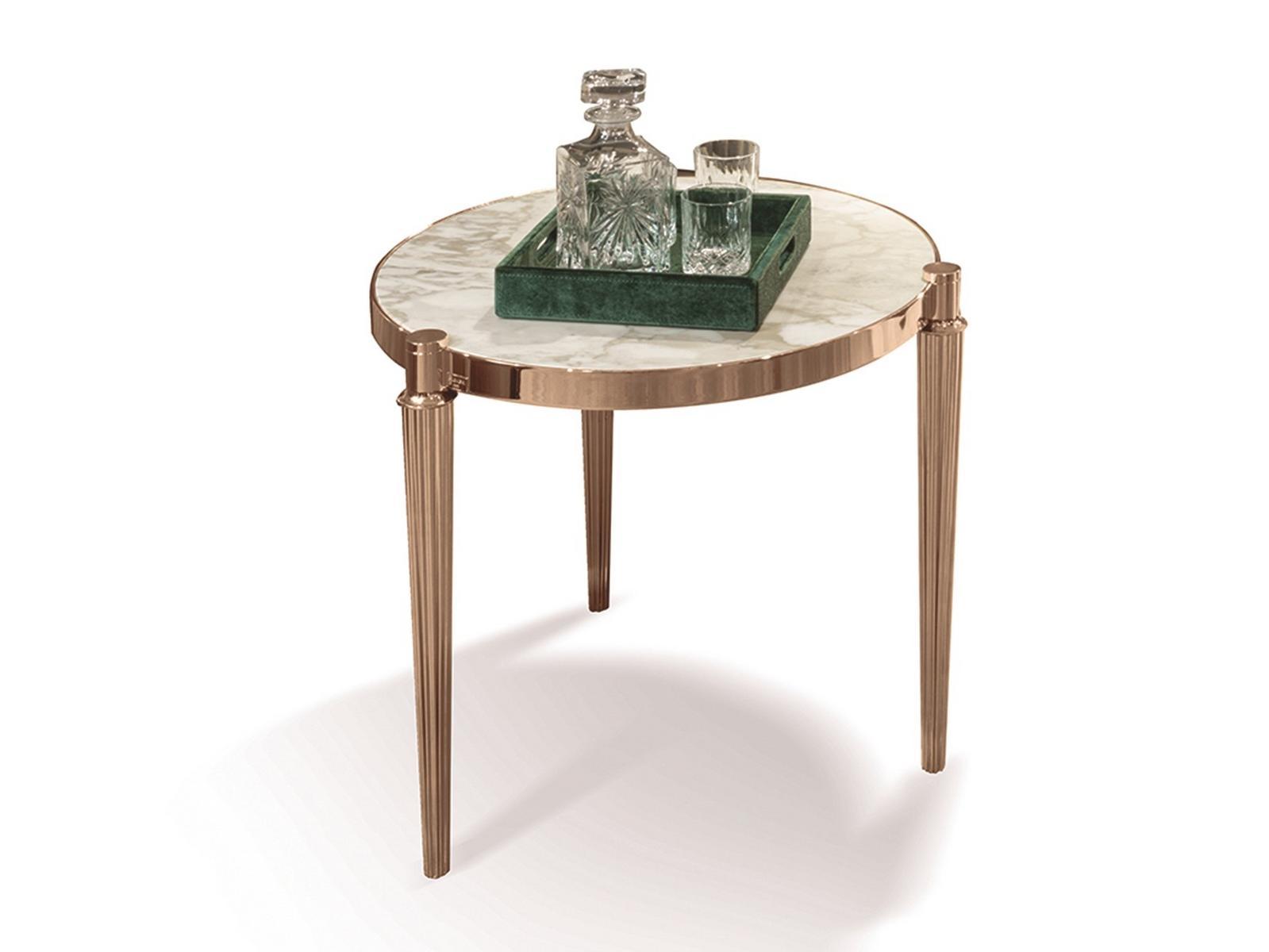 FELIX Round stone coffee table