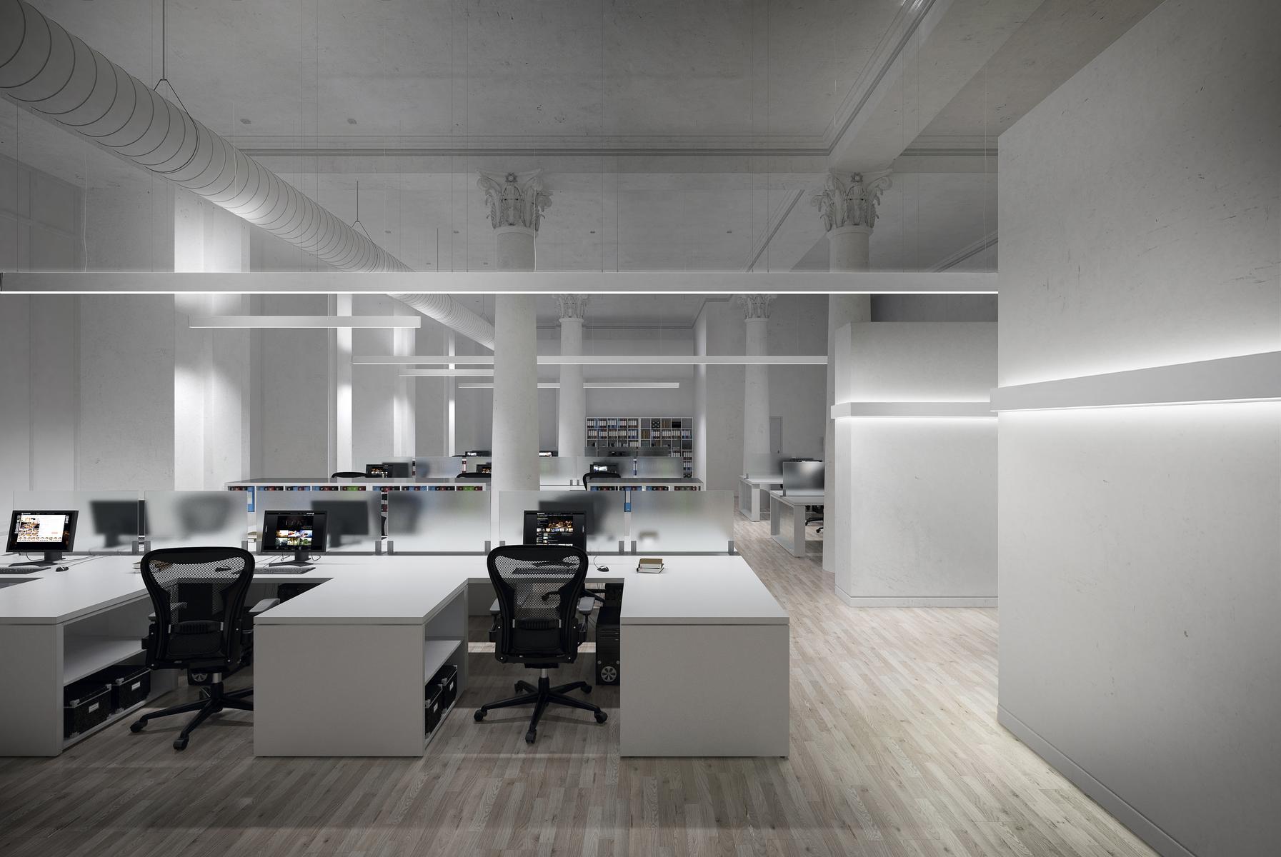 GIANO LED direct-indirect light extruded aluminium pendant lamp