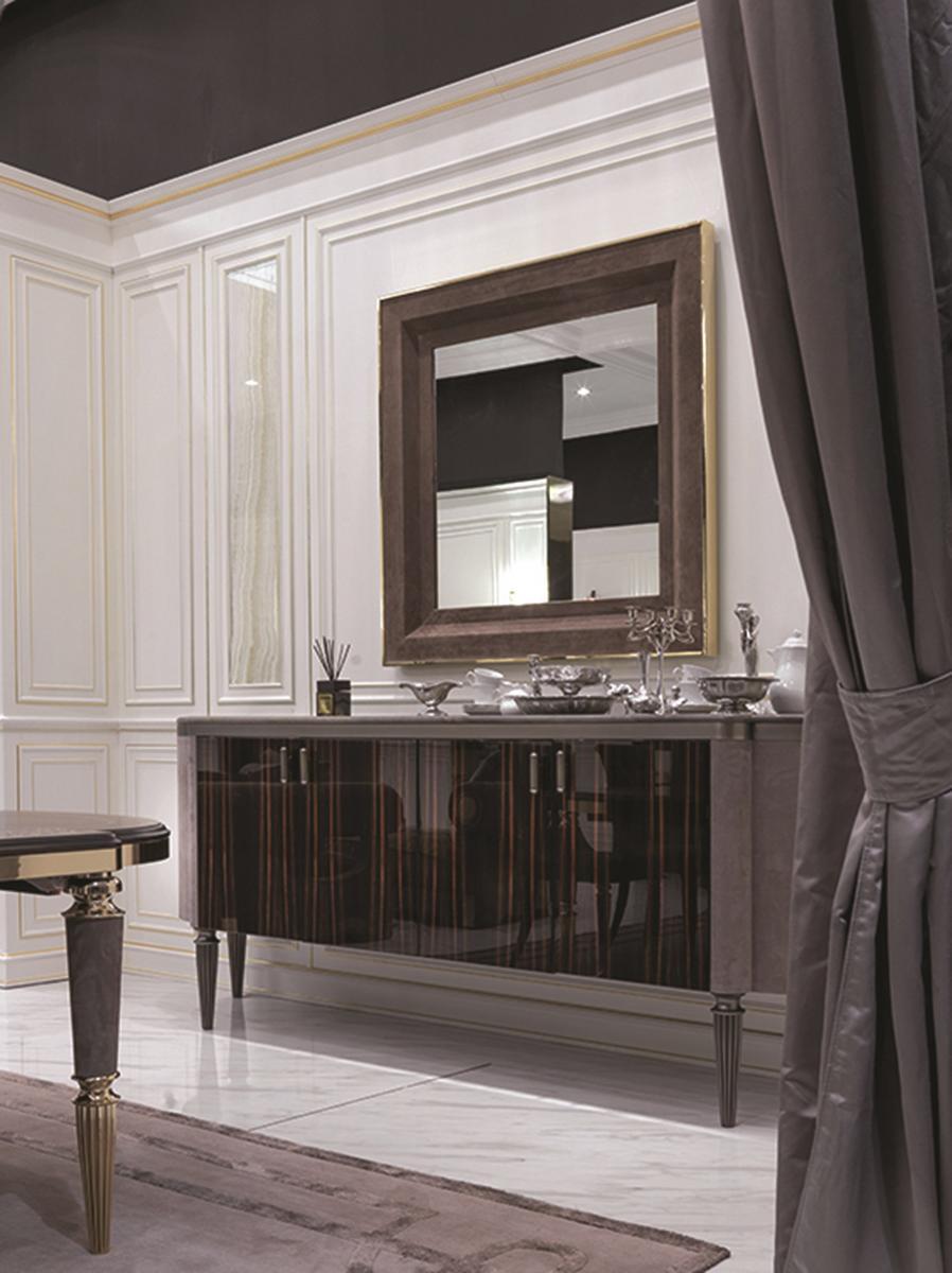 ADONE Square leather mirror