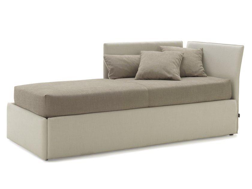 FLY 26 Single bed with headboard and short side panel
