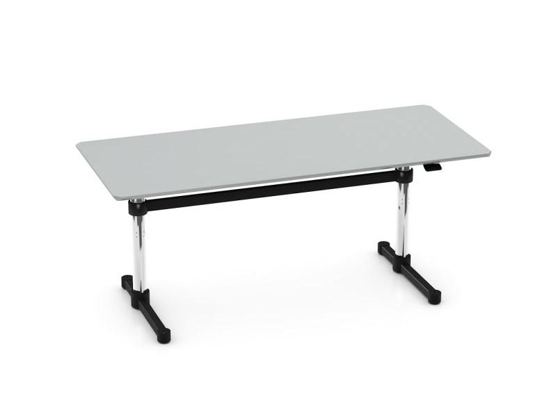 KITOS M Height-adjustable rectangular MDF office desk