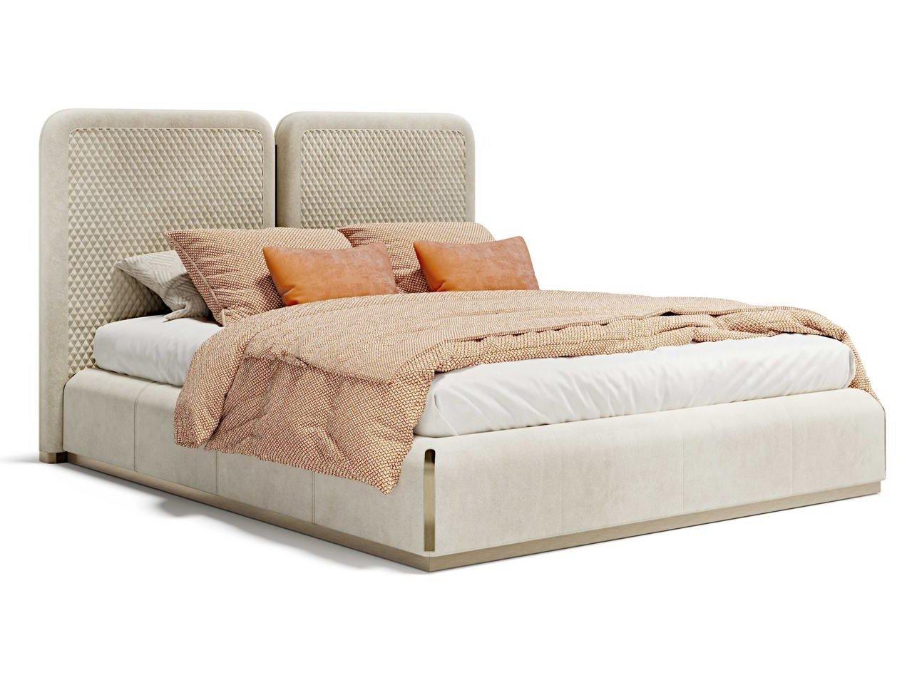 ORION L Bed with upholstered headboard
