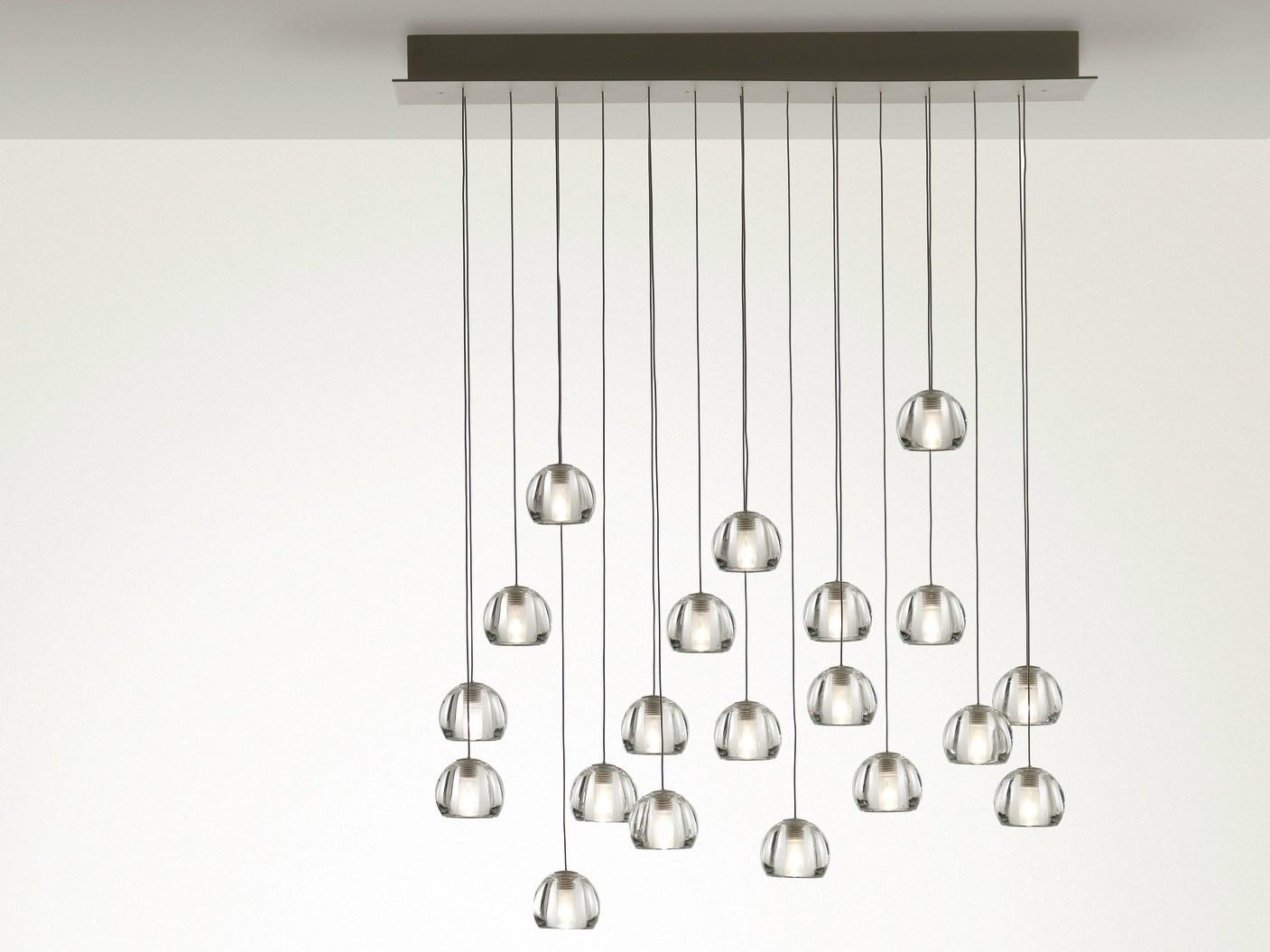 MULTISPOT BELUGA Direct light crystal pendant lamp