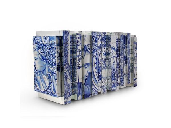 HERITAGE Ceramic materials sideboard with doors