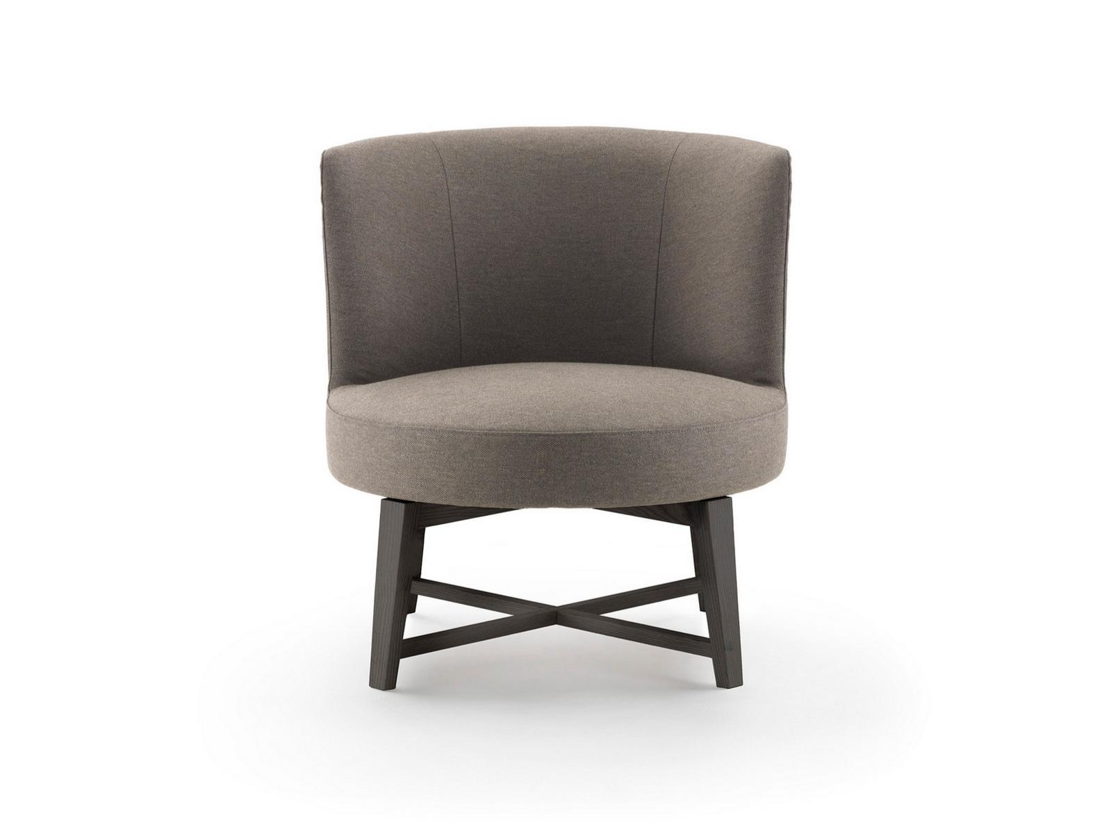 HERA Fabric easy chair with removable cover with armrests